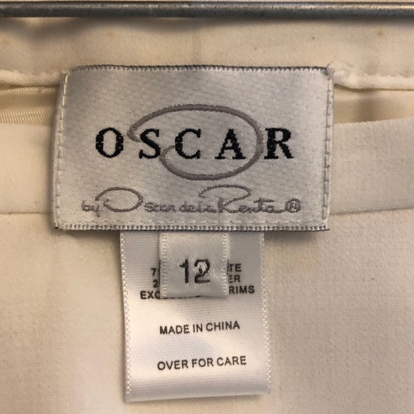 Oscar De La Renta white pants. Size 12. Used - Picture 3 of 6